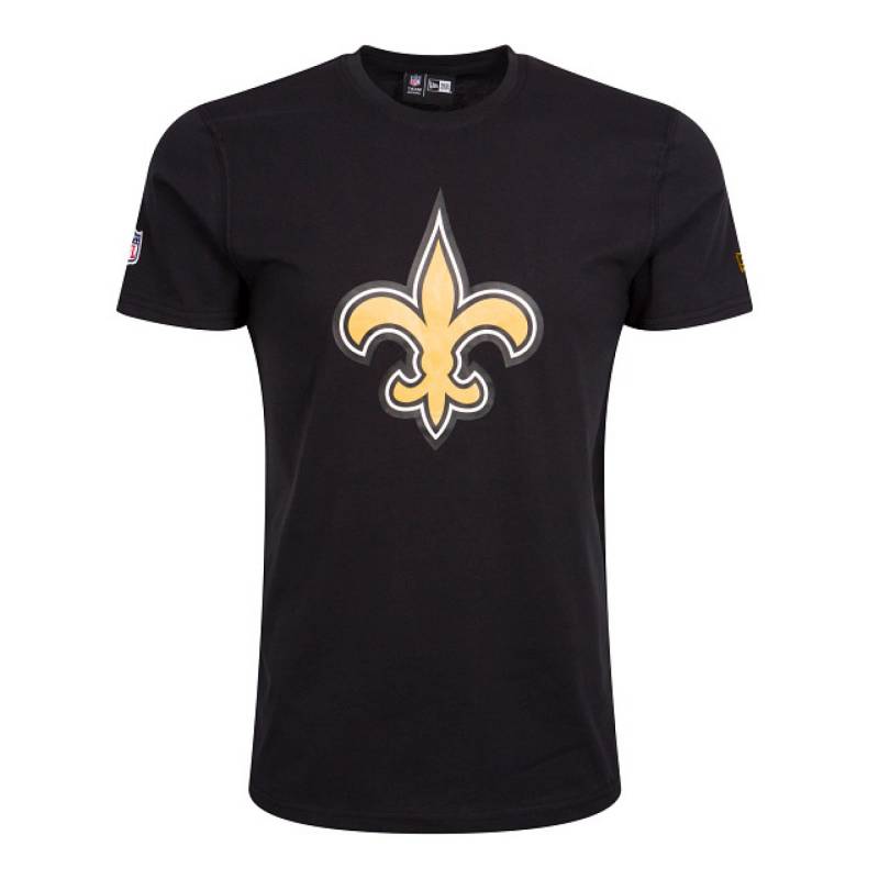 Camiseta NFL New Orleans Saints New Era Logo Negro Camiseta NFL New Orleans Saints New Era Logo Negro