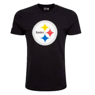 T-Shirt NFL Pittsburgh Steelers New Era Logo Noir