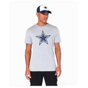 T-Shirt NFL Dallas Cowboys New Era Logo Gris