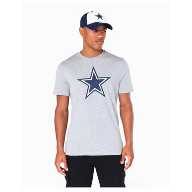 T-Shirt NFL Dallas Cowboys New Era Logo Gris