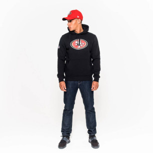 Sweat à Capuche NFL San Francisco 49ers New Era Noir