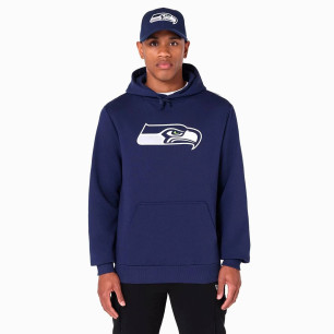 Sweat à Capuche NFL Seattle Seahawks New Era bleu marine