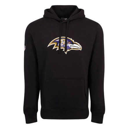 Sweat à Capuche NFL Baltimore Ravens New Era Noir