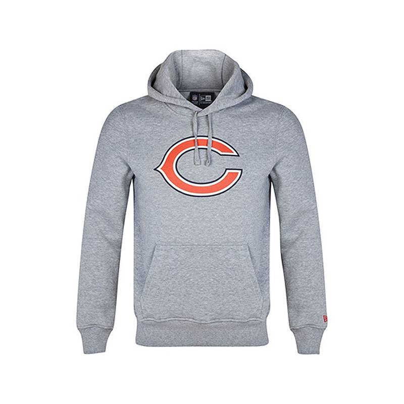 Sweat à capuche NFL Chicago Bears New Era Team logo Gris