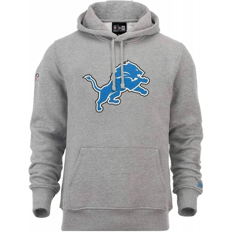 Sweat à capuche NFL Detroit Lions New Era Gris