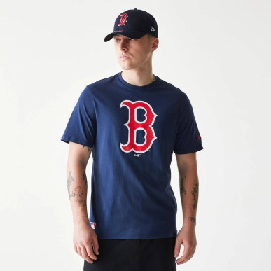 T-Shirt MLB Boston Red Sox New Era Bleu marine