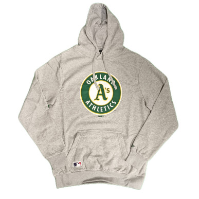 Sweat à capuche MLB Oakland Athletics New Era gris
