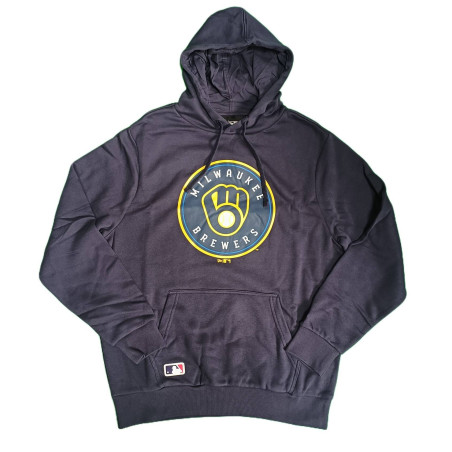Sweat à capuche MLB Milwaukee Brewers New Era Bleu marine