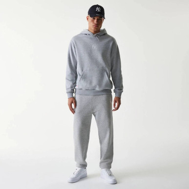 New York Yankees Oversized Hoodie – Grey MLB Sweatshirt by New Era