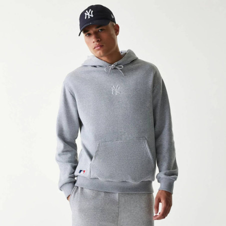 Sweat à Capuche Oversize MLB New York Yankees New Era Gris
