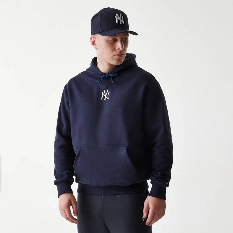 Sweat à Capuche Oversize MLB New York Yankees New Era Bleu marine