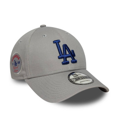New Era Side Patch 9Forty hat MLB Los Angeles Dodgers Grey
