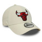 Casquette NBA Chicago Bulls New Era Recycled 9Forty Crème Casquette NBA Chicago Bulls New Era Recycled 9Forty Crème