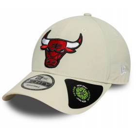 Casquette NBA Chicago Bulls New Era Recycled 9Forty Crème
