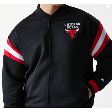 Veste Bomber NBA Chicago Bulls New Era Panel Noir
