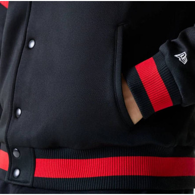 Chaqueta Bomber NBA Chicago Bulls New Era Panel negro