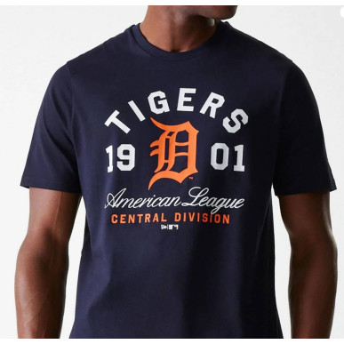 T-Shirt MLB Detroit Tigers New Era Wordmark bleu marine