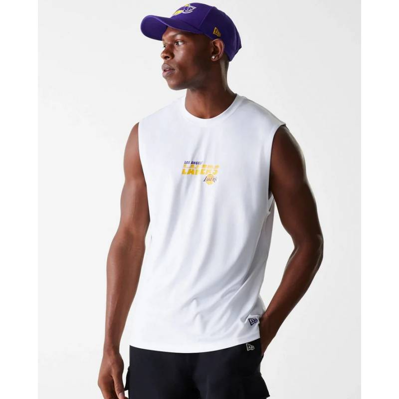 Débardeur NBA Los Angeles Lakers New Era Essential Blanc