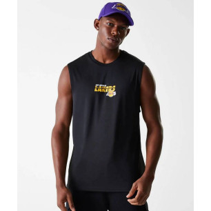 Men's New Era Essential Tank NBA Los Angeles Lakers black