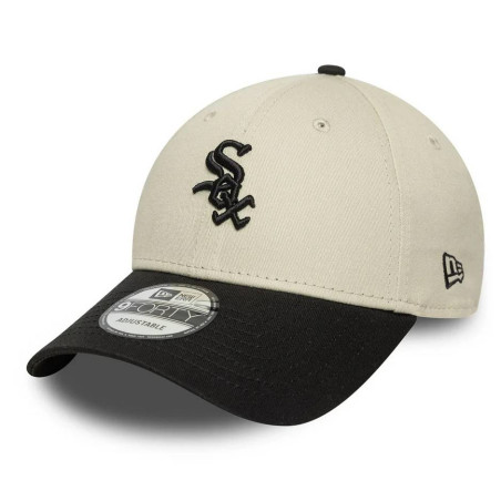 Casquette MLB Chicago White Sox New Era Color Block 9FORTY Crème