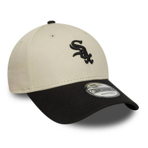 New Era Color Block 9FORTY Cap MLB Chicago White Sox Cream