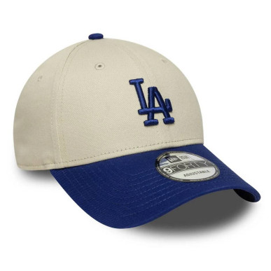 Gorra MLB Los Angeles Dodgers New Era Color Block 9FORTY Crema