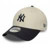 Casquette MLB New York Yankees New Era Color Block 9FORTY Crème