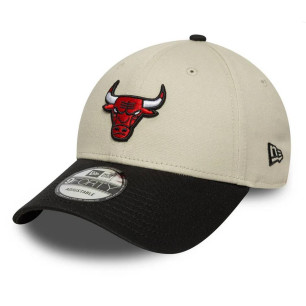 Casquette NBA Chicago Bulls New Era Color Block 9FORTY Crème