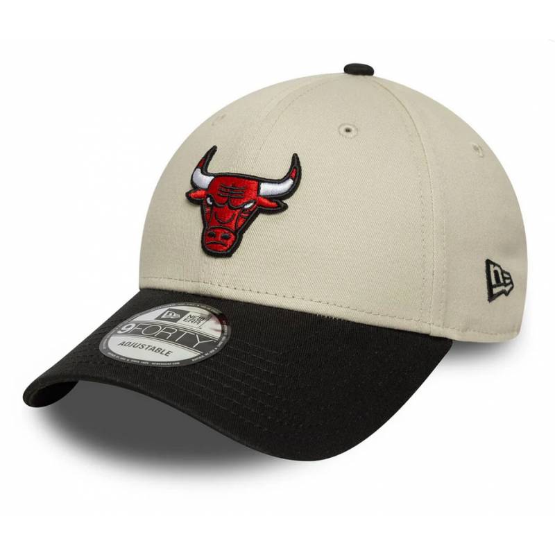 New Era Color Block 9FORTY Cap NBA Chicago Bulls Cream