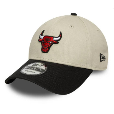 Casquette NBA Chicago Bulls New Era Color Block 9FORTY Crème