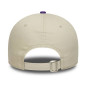 Casquette NBA Los Angeles Lakers New Era Color Block 9FORTY Crème