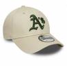New Era League essential 9FORTY Cap MLB Oakland Athletics Cream