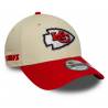 Casquette NFL Kansas City Chiefs New Era Wordmark 9FORTY Crème Casquette NFL Kansas City Chiefs New Era Wordmark 9FORTY Crème