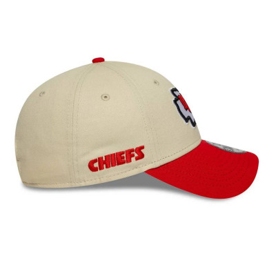Gorra NFL Kansas City Chiefs New Era Wordmark 9FORTY Crema