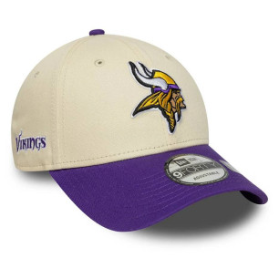 Gorra NFL Minnesota Vikings New Era Wordmark 9FORTY Crema