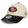 Casquette NFL San Francisco 49ers New Era Wordmark 9FORTY Crème