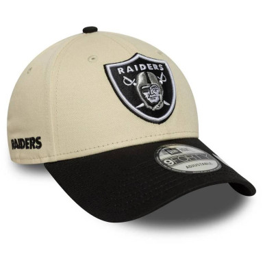 Casquette NFL Las Vegas Raiders New Era Wordmark 9FORTY Crème