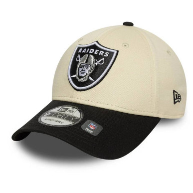 Casquette NFL Las Vegas Raiders New Era Wordmark 9FORTY Crème
