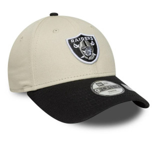 Kid's New Era Color Block 9FORTY Cap NFL Las Vegas Raiders Cream