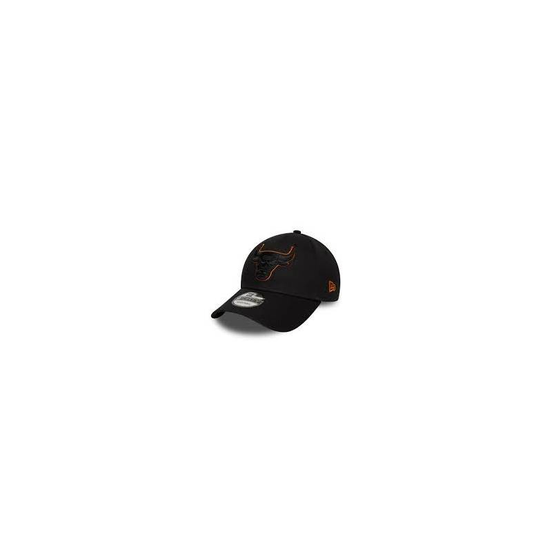 Gorra NBA Chicago Bulls New Era Team Outline 9FORTY Negro