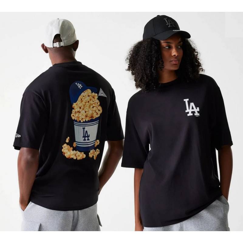 T-shirt MLB Los Angeles Dodgers New Era Food Graphic Noir