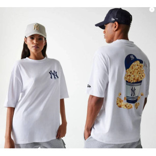 T-shirt MLB New York Yankees New Era Food Graphic Blanc