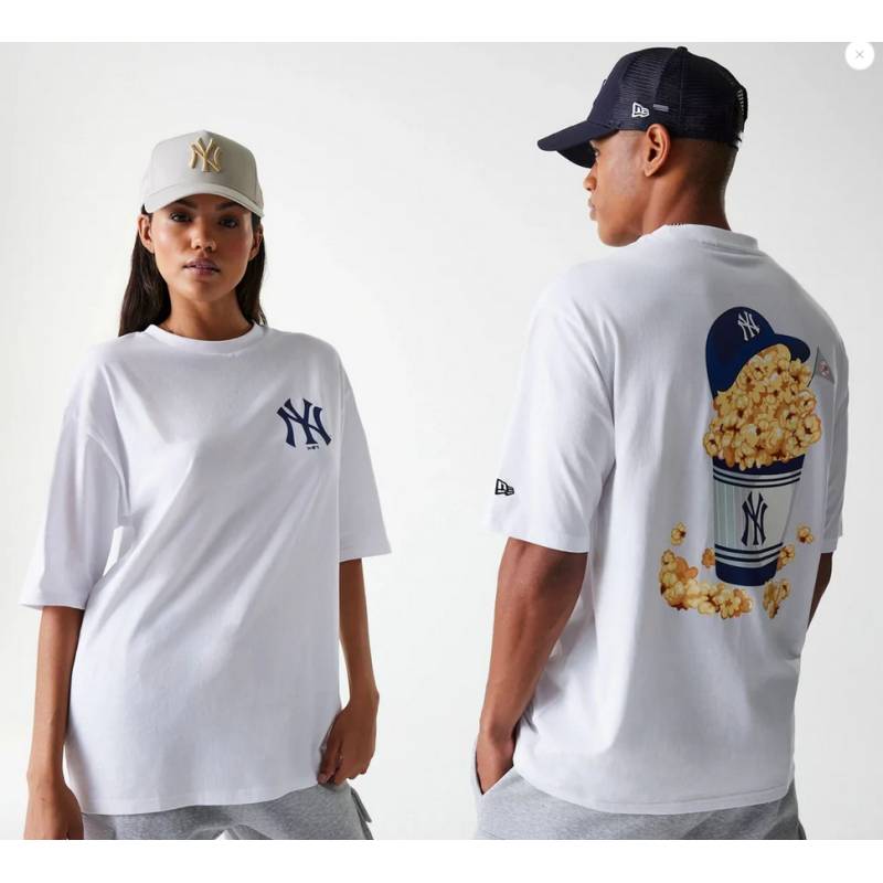 T-shirt MLB New York Yankees New Era Food Graphic Blanc