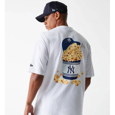 T-shirt Oversize Yankees Food Graphic Blanc – New Era MLB Unisexe