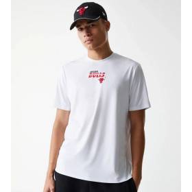 T-Shirt NBA Chicago Bulls New Era Essential Blanc
