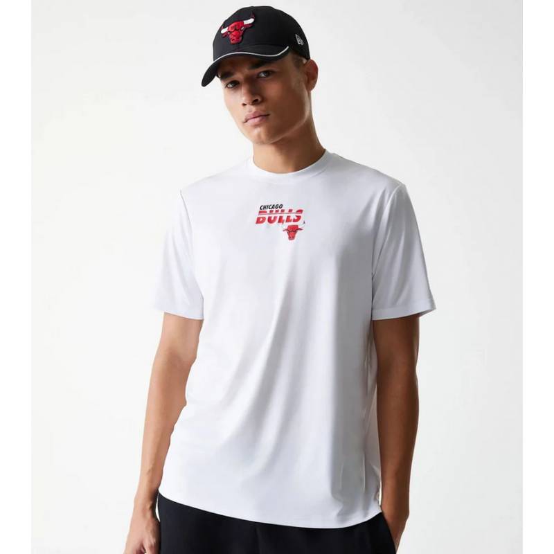 T-Shirt NBA Chicago Bulls New Era Essential Blanc