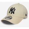 Casquette MLB New York Yankees New Era Side Patch 9Forty beige