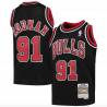 Camiseta NBA Dennis Rodman Chicago Bulls 1997 Mitchell & Ness Hardwood Classic negro para niños