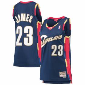 Kid's Mitchell & Ness Hardwood Classics Jersey LeBron James Cleveland Cavaliers 2003-04 Navy