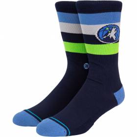 Chaussettes NBA Minnesota Timberwolves Stance St Crew Bleu marine